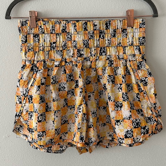 FP Movement The Way Home printed shorts floral check M - Picture 7 of 12